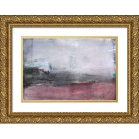 Mellow Gold Ornate Wood Framed Art Print with Double Matting by Oppenheimer, Michelle