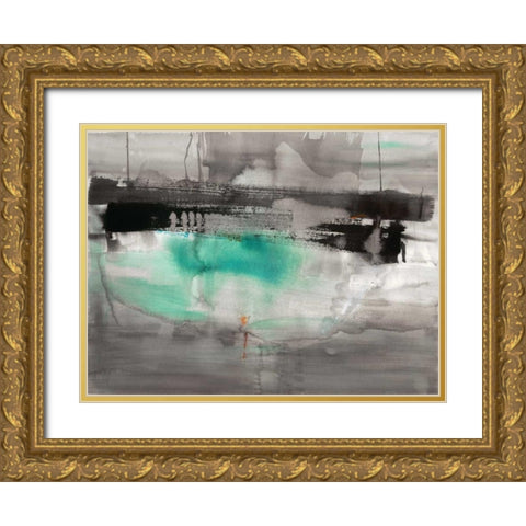 Detached II Gold Ornate Wood Framed Art Print with Double Matting by Oppenheimer, Michelle