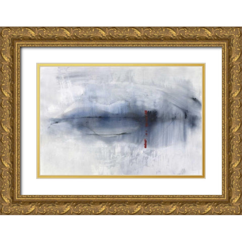 Slate Horizon Gold Ornate Wood Framed Art Print with Double Matting by Oppenheimer, Michelle