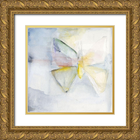 Butterfly II Gold Ornate Wood Framed Art Print with Double Matting by Oppenheimer, Michelle