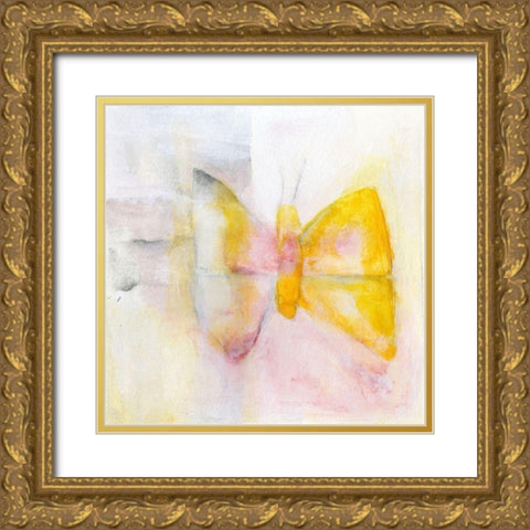 Butterfly III Gold Ornate Wood Framed Art Print with Double Matting by Oppenheimer, Michelle