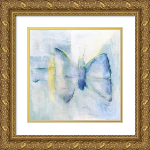 Butterfly VI Gold Ornate Wood Framed Art Print with Double Matting by Oppenheimer, Michelle