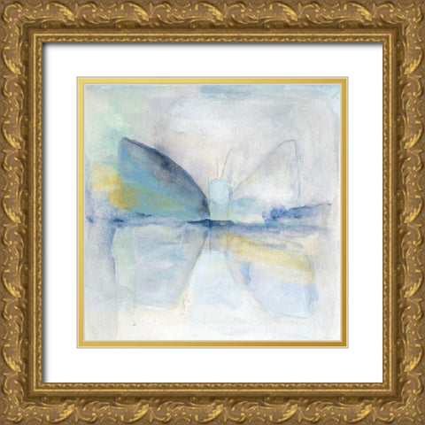 Buterfly VIII Gold Ornate Wood Framed Art Print with Double Matting by Oppenheimer, Michelle