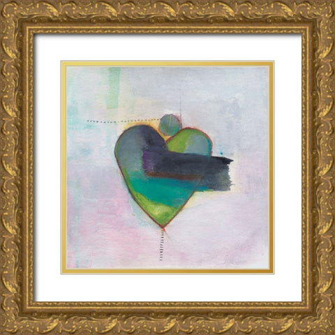 Colorful Expression II Gold Ornate Wood Framed Art Print with Double Matting by Oppenheimer, Michelle