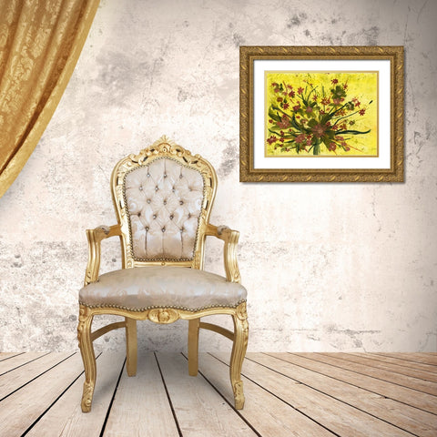 Time to Bloom II Gold Ornate Wood Framed Art Print with Double Matting by Oppenheimer, Michelle