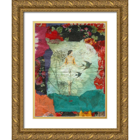 Carmen Gold Ornate Wood Framed Art Print with Double Matting by Oppenheimer, Michelle