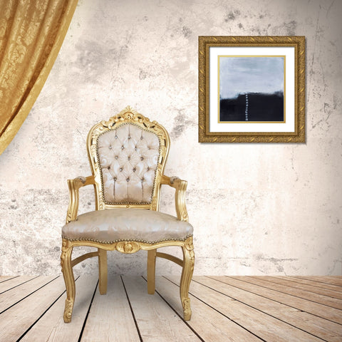 Staircase II Gold Ornate Wood Framed Art Print with Double Matting by Oppenheimer, Michelle