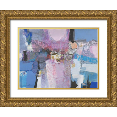 Simpatia Gold Ornate Wood Framed Art Print with Double Matting by Piovan, Maurizio