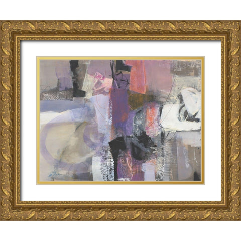 Tempo Fa Gold Ornate Wood Framed Art Print with Double Matting by Piovan, Maurizio