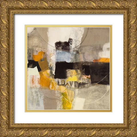 Insieme Gold Ornate Wood Framed Art Print with Double Matting by Piovan, Maurizio