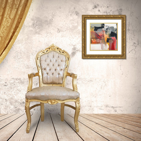 Passione I Gold Ornate Wood Framed Art Print with Double Matting by Piovan, Maurizio
