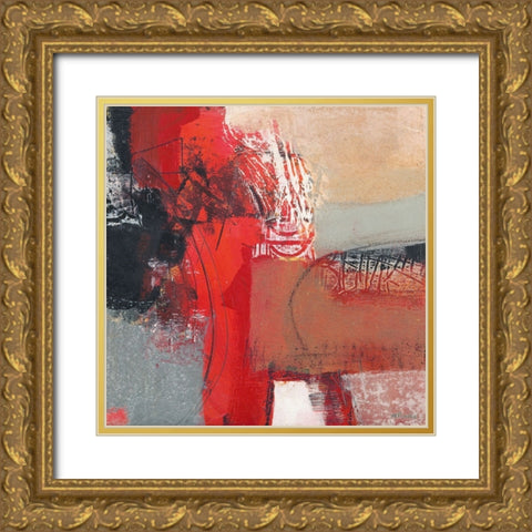 Passione II Gold Ornate Wood Framed Art Print with Double Matting by Piovan, Maurizio