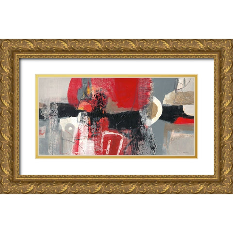 Passione Gold Ornate Wood Framed Art Print with Double Matting by Piovan, Maurizio
