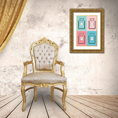 Perfumes II Gold Ornate Wood Framed Art Print with Double Matting by Pavlova, Martina