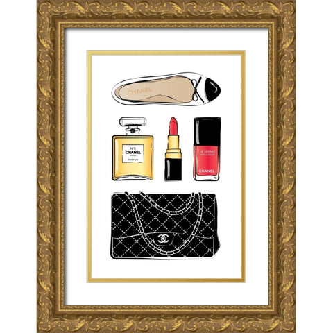 Style II Gold Ornate Wood Framed Art Print with Double Matting by Pavlova, Martina