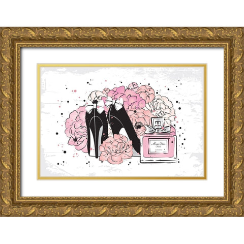 Style III Gold Ornate Wood Framed Art Print with Double Matting by Pavlova, Martina