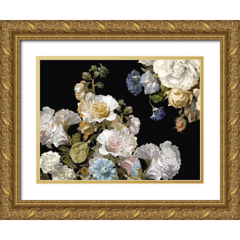 Splendid III Gold Ornate Wood Framed Art Print with Double Matting by McQueen, Angela