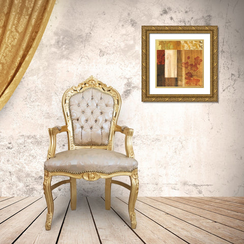 Ensemble naturel I Gold Ornate Wood Framed Art Print with Double Matting by Reynaud, Martine