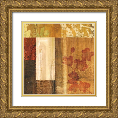 Ensemble naturel I Gold Ornate Wood Framed Art Print with Double Matting by Reynaud, Martine