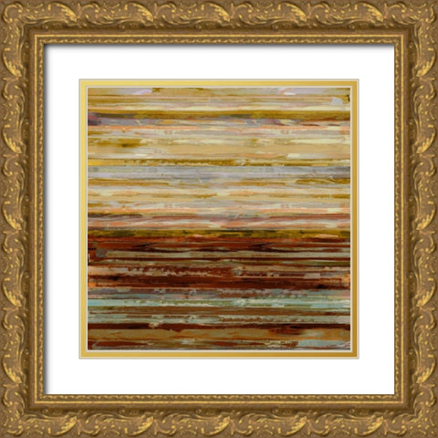 Strata II Gold Ornate Wood Framed Art Print with Double Matting by Shields, Matt