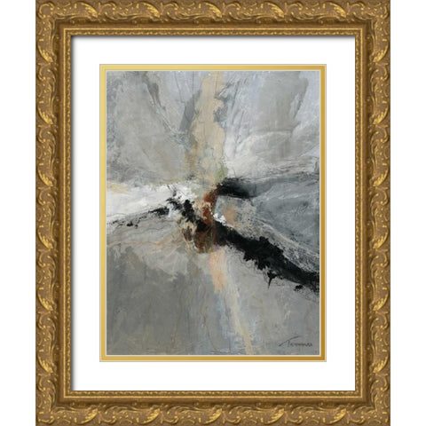 Dispassion I Gold Ornate Wood Framed Art Print with Double Matting by Tienhaara, Michael