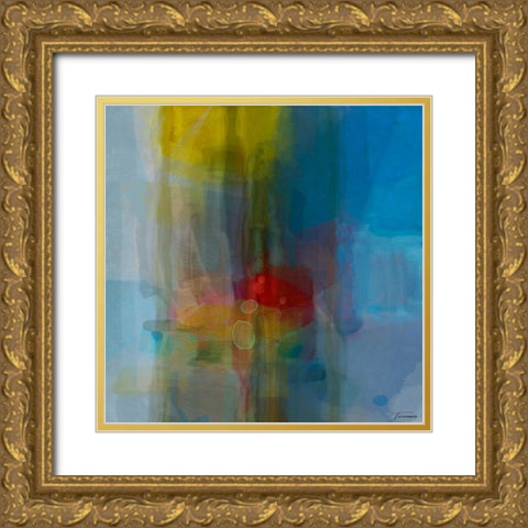 Galactic I Gold Ornate Wood Framed Art Print with Double Matting by Tienhaara, Michael