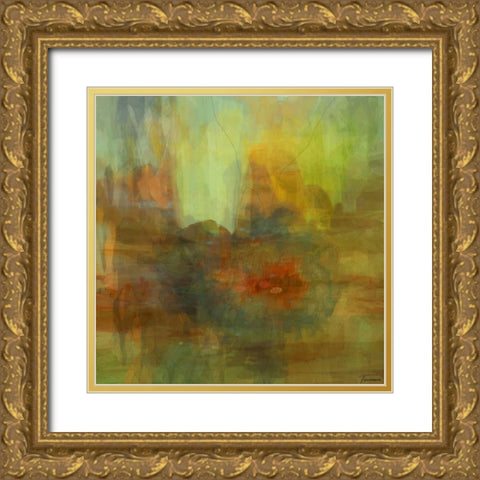 Patterns II Gold Ornate Wood Framed Art Print with Double Matting by Tienhaara, Michael