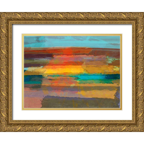 Solace I Gold Ornate Wood Framed Art Print with Double Matting by Tienhaara, Michael