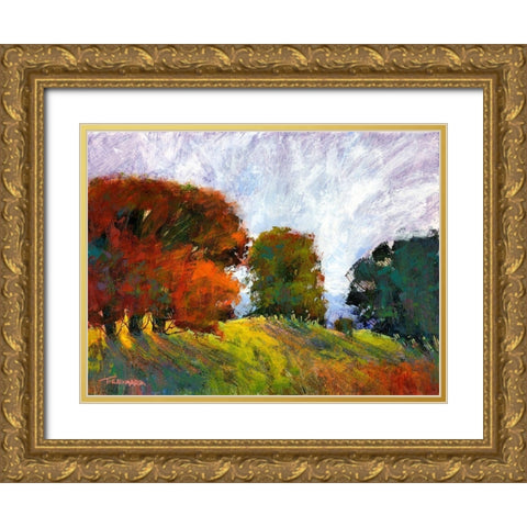 Aura Of Fall III Gold Ornate Wood Framed Art Print with Double Matting by Tienhaara, Michael
