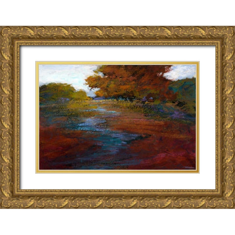 Serene Journey III Gold Ornate Wood Framed Art Print with Double Matting by Tienhaara, Michael