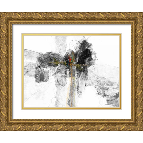 BandW I Gold Ornate Wood Framed Art Print with Double Matting by Tienhaara, Michael