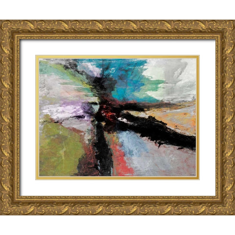 BandW III Gold Ornate Wood Framed Art Print with Double Matting by Tienhaara, Michael