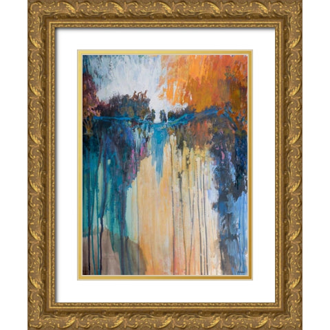 Cascading Memories II Gold Ornate Wood Framed Art Print with Double Matting by Tienhaara, Michael