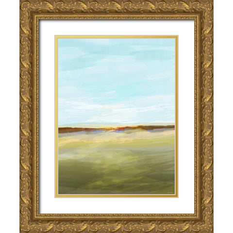 Endless Vista I Gold Ornate Wood Framed Art Print with Double Matting by Tienhaara, Michael