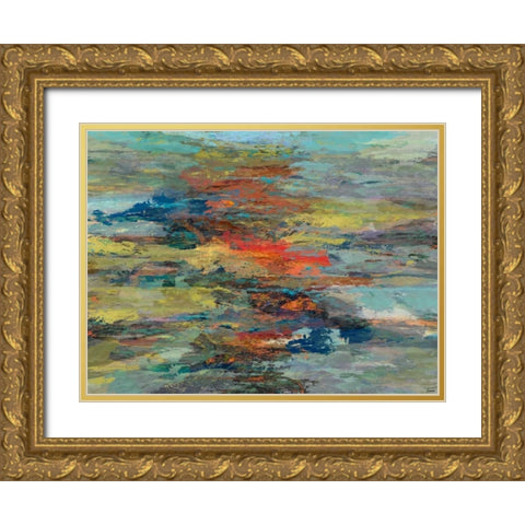 Formations II Gold Ornate Wood Framed Art Print with Double Matting by Tienhaara, Michael