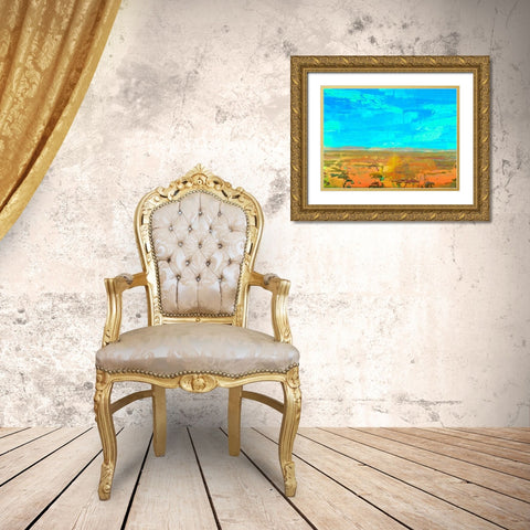 Mosaic Vista I Gold Ornate Wood Framed Art Print with Double Matting by Tienhaara, Michael