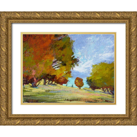 Natures Serenade IX Gold Ornate Wood Framed Art Print with Double Matting by Tienhaara, Michael