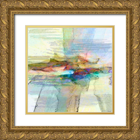 Inspiration VI Gold Ornate Wood Framed Art Print with Double Matting by Tienhaara, Michael