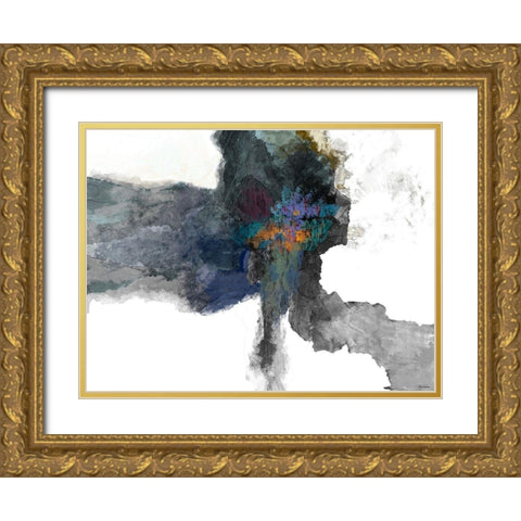 Interlude II Gold Ornate Wood Framed Art Print with Double Matting by Tienhaara, Michael