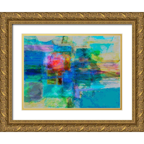 Eclipse IV Gold Ornate Wood Framed Art Print with Double Matting by Tienhaara, Michael