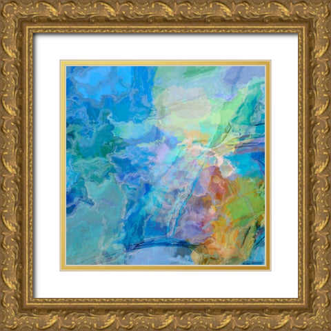Random I Gold Ornate Wood Framed Art Print with Double Matting by Tienhaara, Michael