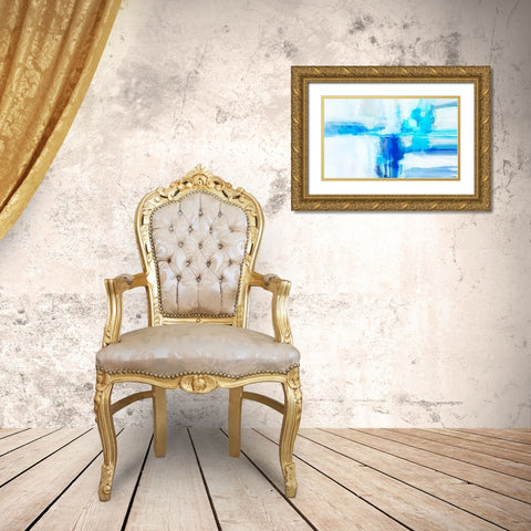 Mood Shift IV Gold Ornate Wood Framed Art Print with Double Matting by Tienhaara, Michael