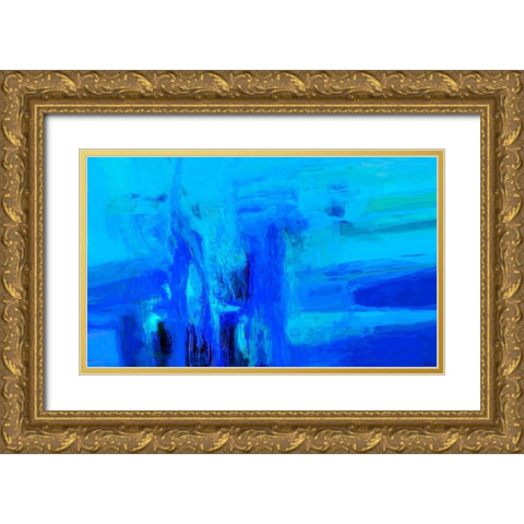 Mood Shift V Gold Ornate Wood Framed Art Print with Double Matting by Tienhaara, Michael