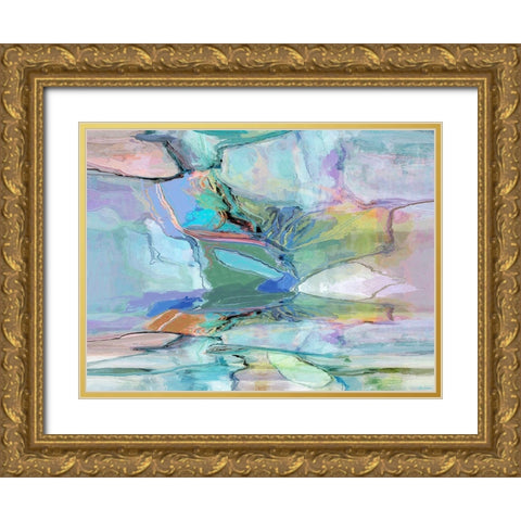 Movement II Gold Ornate Wood Framed Art Print with Double Matting by Tienhaara, Michael