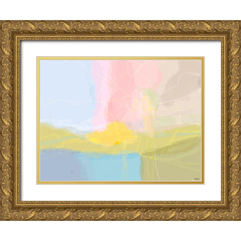 Light I Gold Ornate Wood Framed Art Print with Double Matting by Tienhaara, Michael