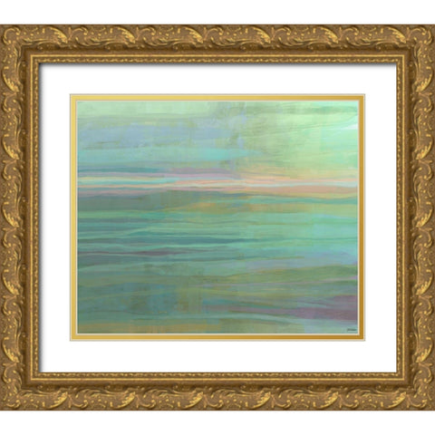 Passive II Gold Ornate Wood Framed Art Print with Double Matting by Tienhaara, Michael