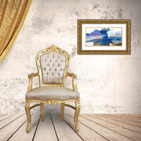 Textures III Gold Ornate Wood Framed Art Print with Double Matting by Tienhaara, Michael