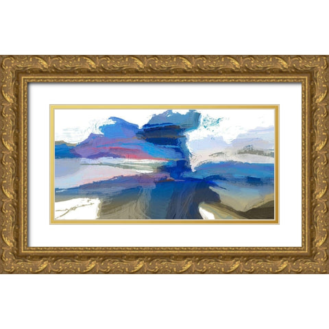 Textures III Gold Ornate Wood Framed Art Print with Double Matting by Tienhaara, Michael