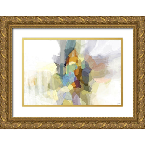 Evolve II Gold Ornate Wood Framed Art Print with Double Matting by Tienhaara, Michael