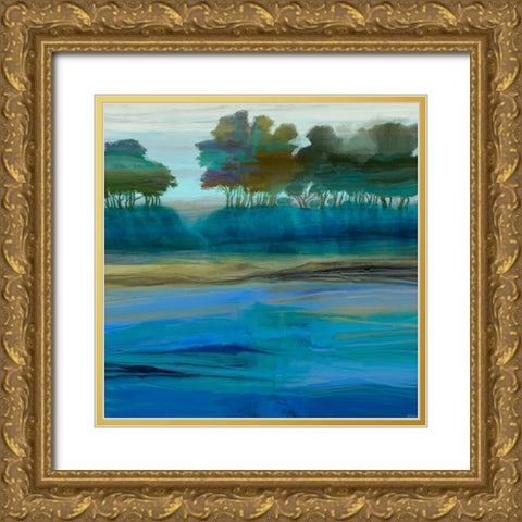 Ridgecrest I Gold Ornate Wood Framed Art Print with Double Matting by Tienhaara, Michael